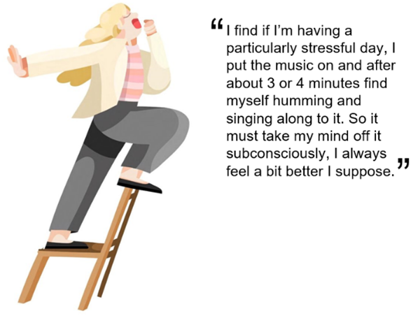Cartoon image of woman talking about her '10 minutes of Britney'