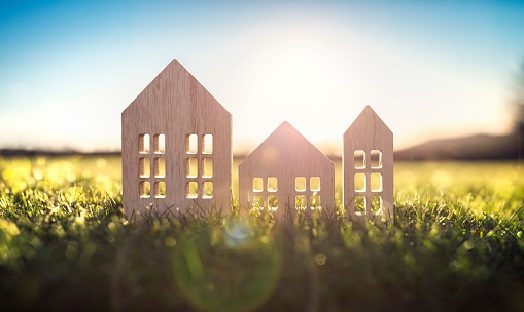 Abstract image of a house