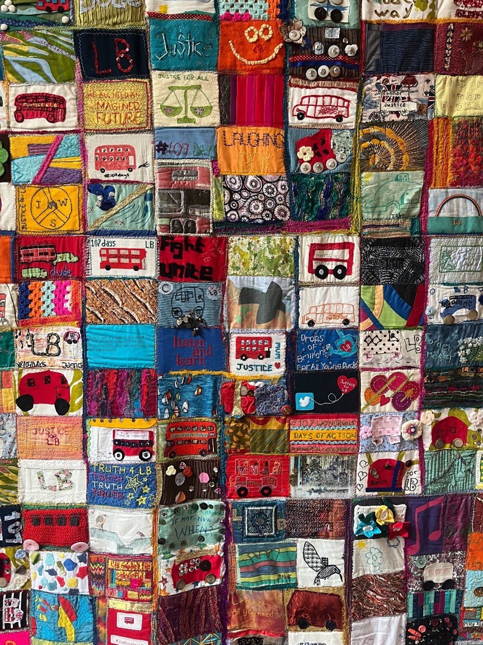 Laughing Boy Justice Quilt, LB's Justice Quilt