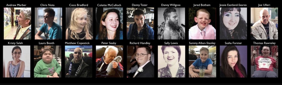 Photo montage of 18 people who have died preventable deaths since Connor's death in 2013